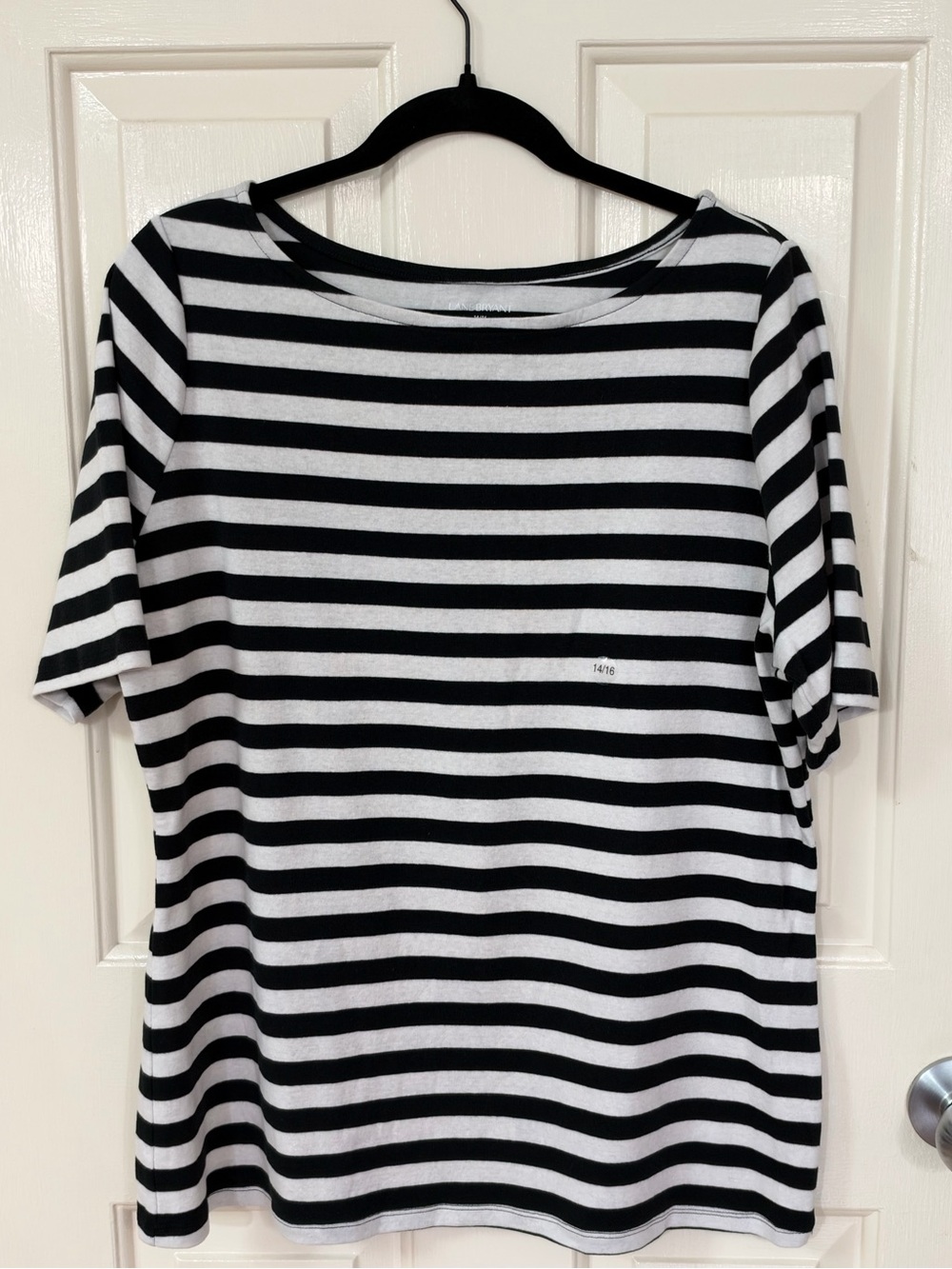 LANE BRYANT Stripe Short Sleeve Tee Size 14/16 NWT